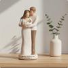 Infant Birth Gift Figurine Keepsake Parent Statue HandPainted Parents for