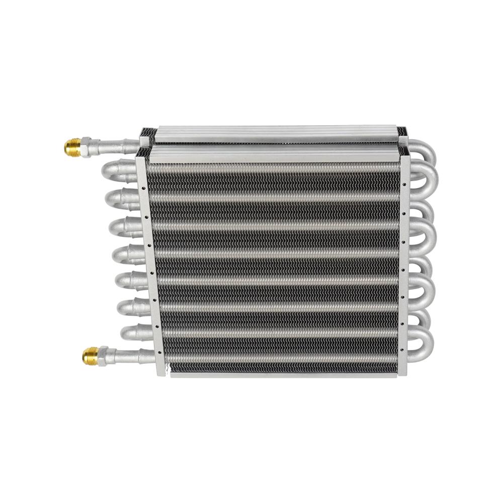 10 Row/16 Row Oil Cooler Kit, Universal Aluminum Remote Transmission Engine Cooler Auto-Manual Radiator Converter Kit