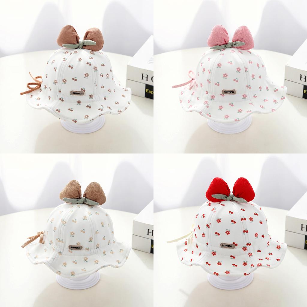 Baby Girl Sun Hat With Wide Brim Cotton Sunshade For Baby Girls Sun Protection