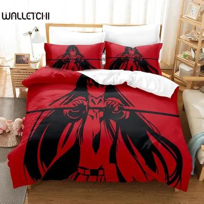 Anime Akame Ga KILL Bedding Set Duvet Cover Bed Set Quilt Cover Pillowcase Comforter King Queen Size Boys Adult Bedding Set