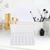 28pcs Nail Art Box Storage Organizer Makeup Beauty Tool Excellent Fall Prevention PP Transparent Jewelry Case