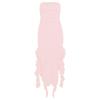 Abito Midi Sexy Senza Spalline con Volant Spacco Abito da Spiaggia Donna 2025 Estate Slim Fit Festa Femminile Vestido