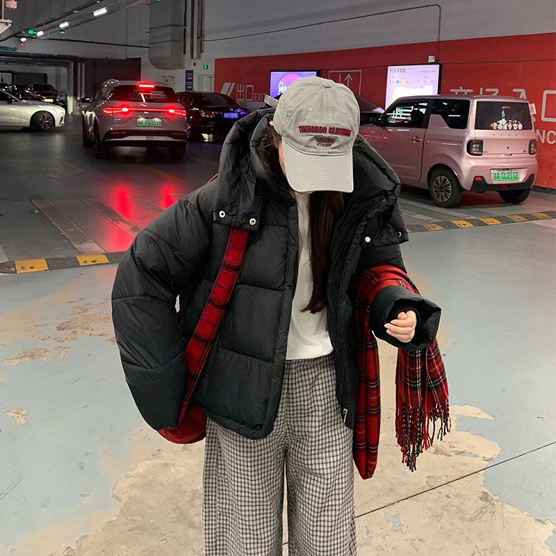 Korean Version of Loose Collar Hooded New Women's Winter Padded Bread Cotton-padded Jacket