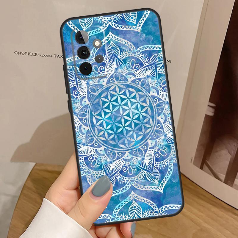Livets Blomma I Lotus Pastellfodral För Samsung Galaxy A56 A36 A16 A06 A13 A33 A53 A52 A32 A12 A54 A34 A14 A35 A55 A17 A15