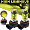 Bumdenuu 2x High Power LED Light 100W H8 H11 Yellow Fog Lamp 2828 20 LED Headlight Lamp
