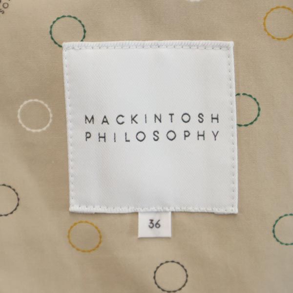 MACKINTOSH PHILOSOPHY cotton coat 36 light blue hood Women Used
