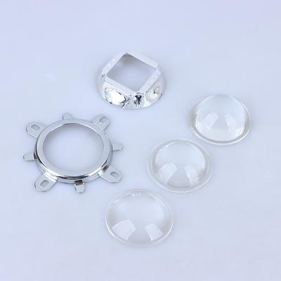 Verre optique à lentille Led 60 90 120 degrés, réflecteur collimateur 44Mm, support fixe