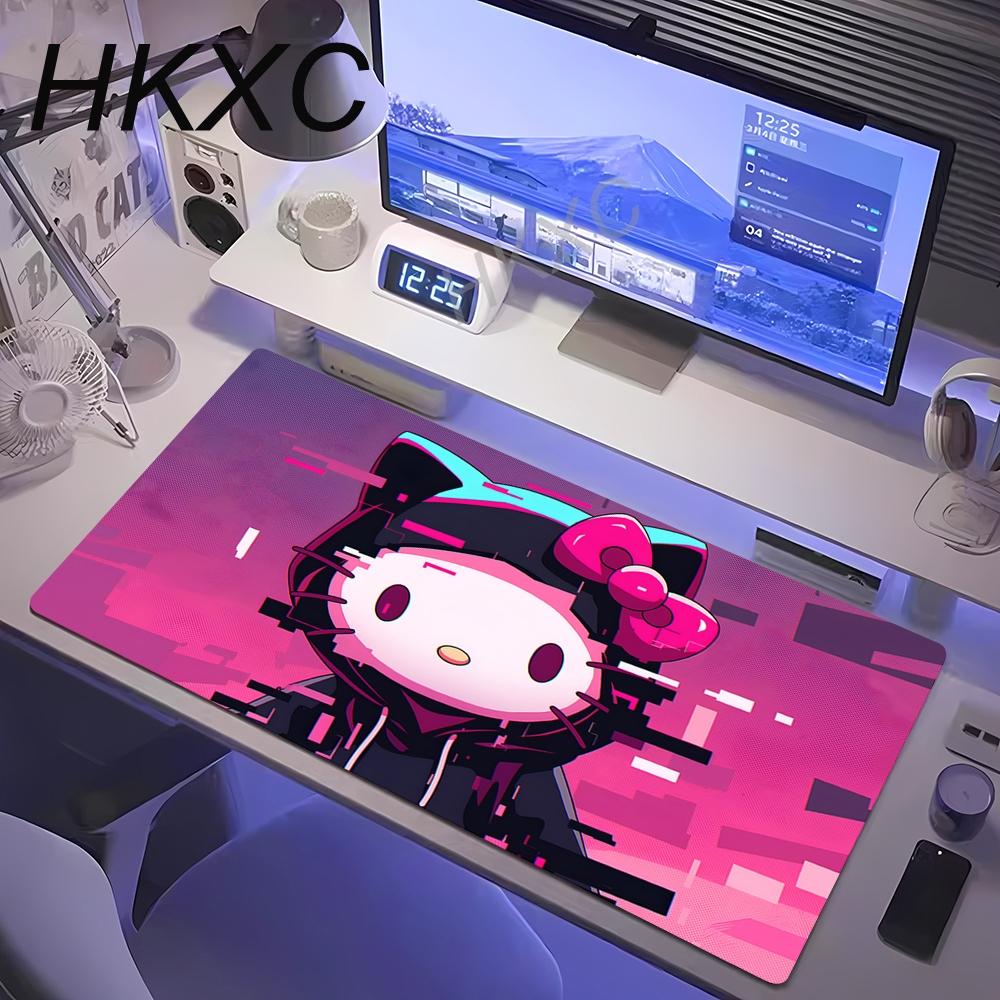 Office Creative Kawaii Hello Kitty Printed Mouse Pad Girls Extra Large Non-Slip Pads Computer Key Mat Cartoon Desk Writing Mats