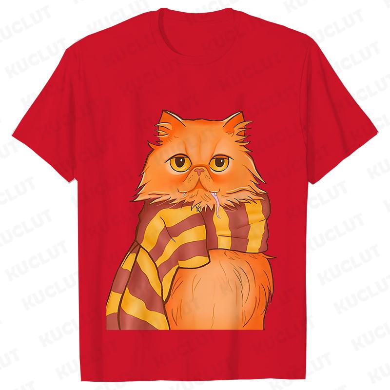 Cute Potter Cats Women T-Shirt Fashion Plus Size Unisex Tshirt Harajuku Short Sleeve Top Tees O Neck Mother Gift Female Clothing