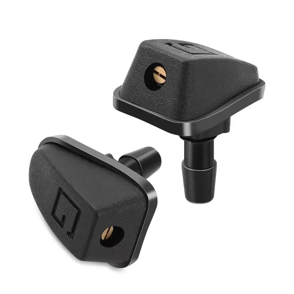 

2 Pcs/Set Car Universal Front Windshield Wiper Nozzle Jet Sprayer Kits Sprinkler Water Fan Spout Cover Washer Outlet Adiustment