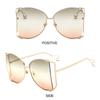 UV Protection Oversized Sunglasses Trendy Travel Beach Eyewear  Party Favors