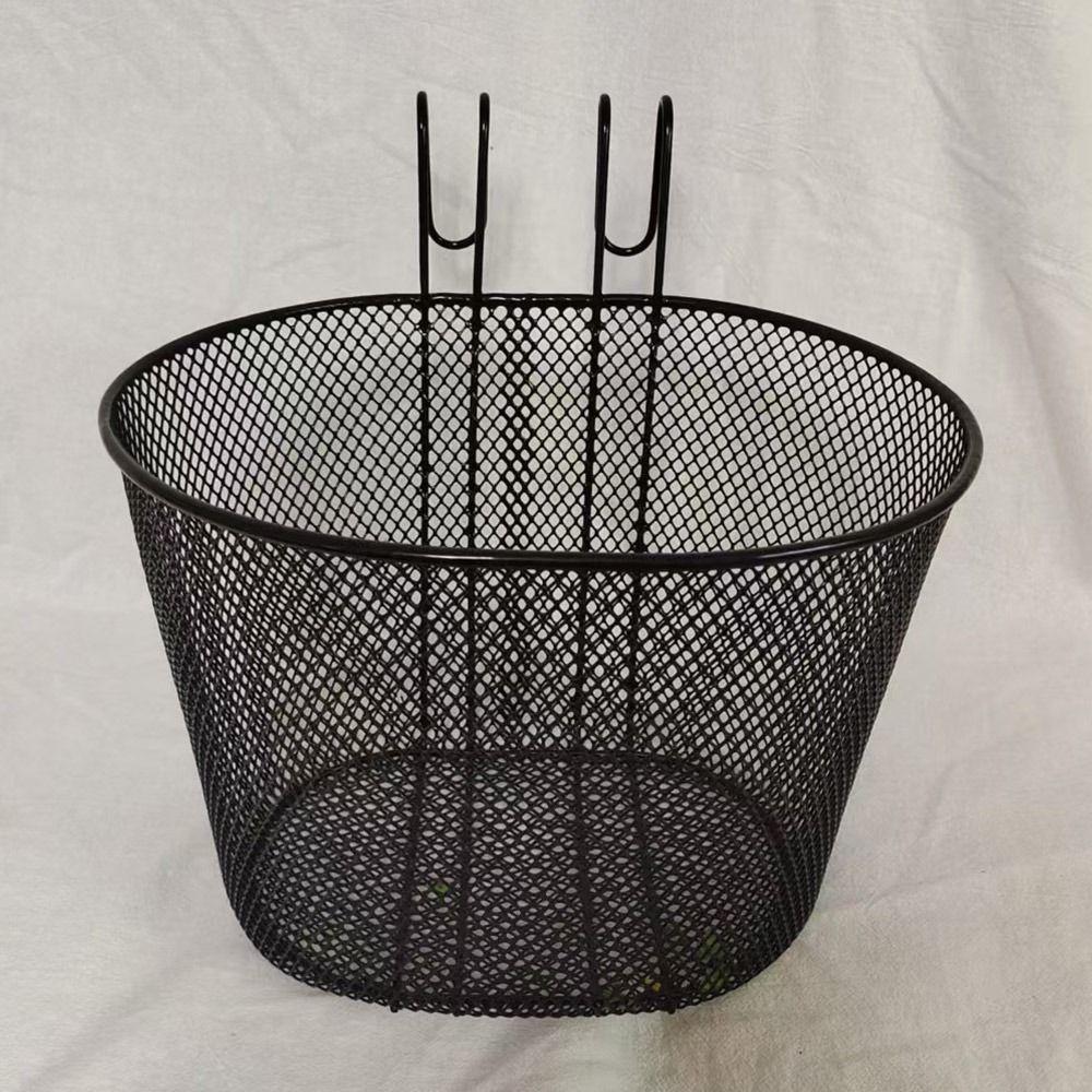 28*23*23cm Bike Front Basket Iron E-Scooter E-bike Basket Bicycle Front Handlebar Basket