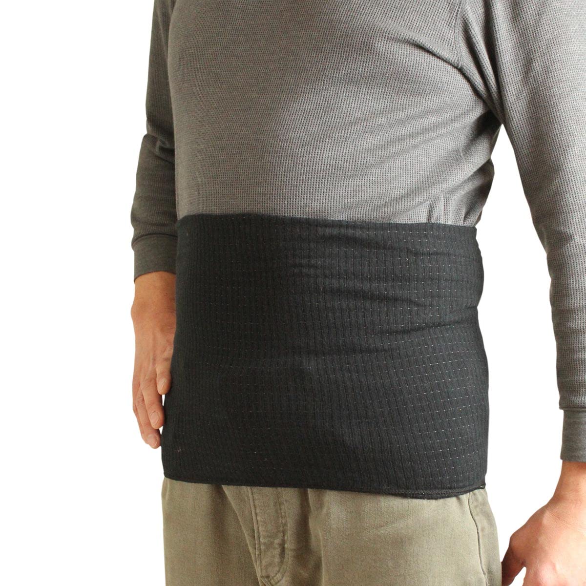 

BS Bedrock Bath Темный хлопковый ребристый утеплитель для талии (Л, Черный) 3717-БА