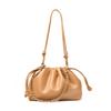 Large Capacity Women's Genuine Leather Handbag - Commuter Shoulder & Crossbody Cloud Dumpling Bag