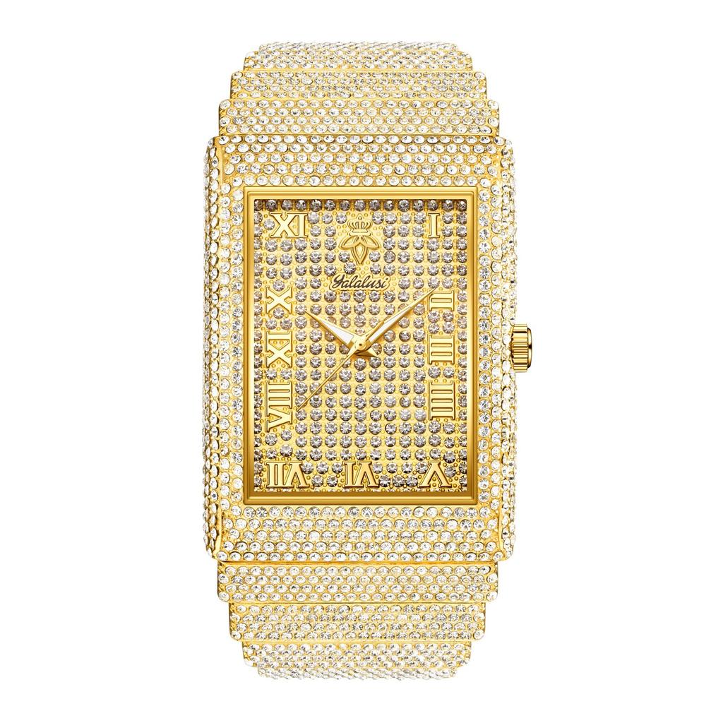 Full Diamond Watch British Waterproof Square Watch Women'S Ipg Vacuum Plated Watch
