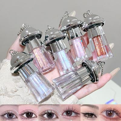 UFO Anhänger Glänzender Lidschatten Flüssig Gege Bär Perlglänzend Feiner Schimmer Aufhellend Anti-Make-up Flüssiger Lidschatten