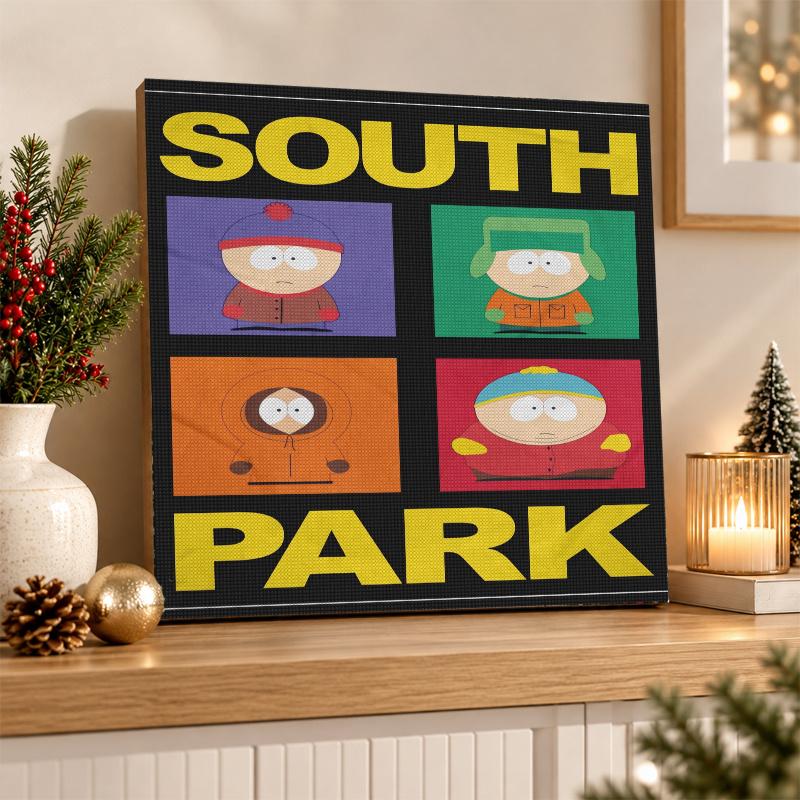South Park Diamond Painting Kit 5D Full Drill DIY Diamond Mosaic Wall Art Home Decor