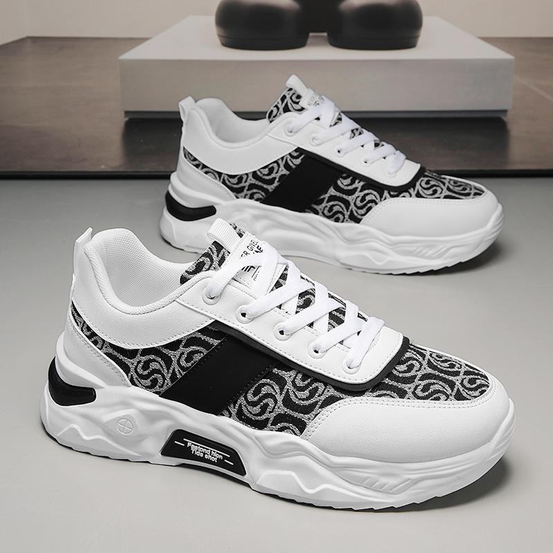 

Кроссовки мужские дизайнерские кроссовки на пуговицах модные повседневные кожаные дышащие туфли на платформе с увеличенной высотой 39