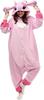 YAYAMIYA Fleece Kigurumi Stitch Unisex (S, Pink)