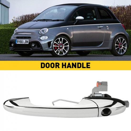 Front Exterior Outside Door Chrome Handle for Fiat 500 2012- LH Driver Side