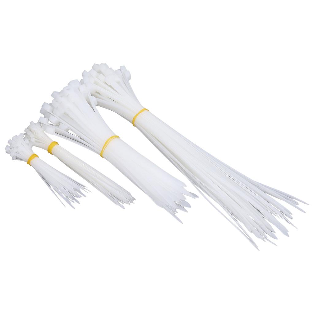 200Pcs Heavy Duty Cable Ties Assortment Zip 4 6 8 12in Assorted Sizes 18 120lb Tensile Strength