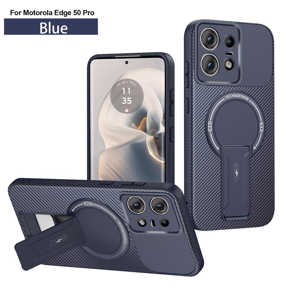 Luxury Magnetic Wireless Charge For Magsafe Case for Motorola Moto Edge 50 Pro Shockproof Armor Bumper Cover For Edge50 Pro