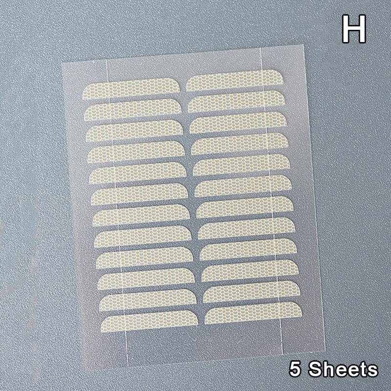 5 Foi Bandă Invizibilă pentru Pleoape Duble Transparentă Autoadezivă Naturală Ridicare Ochi Mari Autocolante pentru Ochi din Plasă-Dantelă Fără Urme Ochi