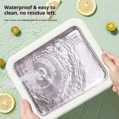 Fried Ice Machine Stainless Steel Large Freezing Tray with 2 Non-Stick Scrapers Fried Yogurt Maker for Rolled Ice Cream Popsicles