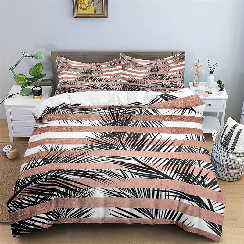 Luxury Black Marble Duvet Cover Set Queen/King/Full/Twin Size Bedding Set Geometric Black Marble Comforter Cover Set Men Women