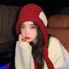 New Fringed Knitted Hat Children's Autumn and Winter Fashion Sticker Ear Protection Versatile Warm Wool Hat