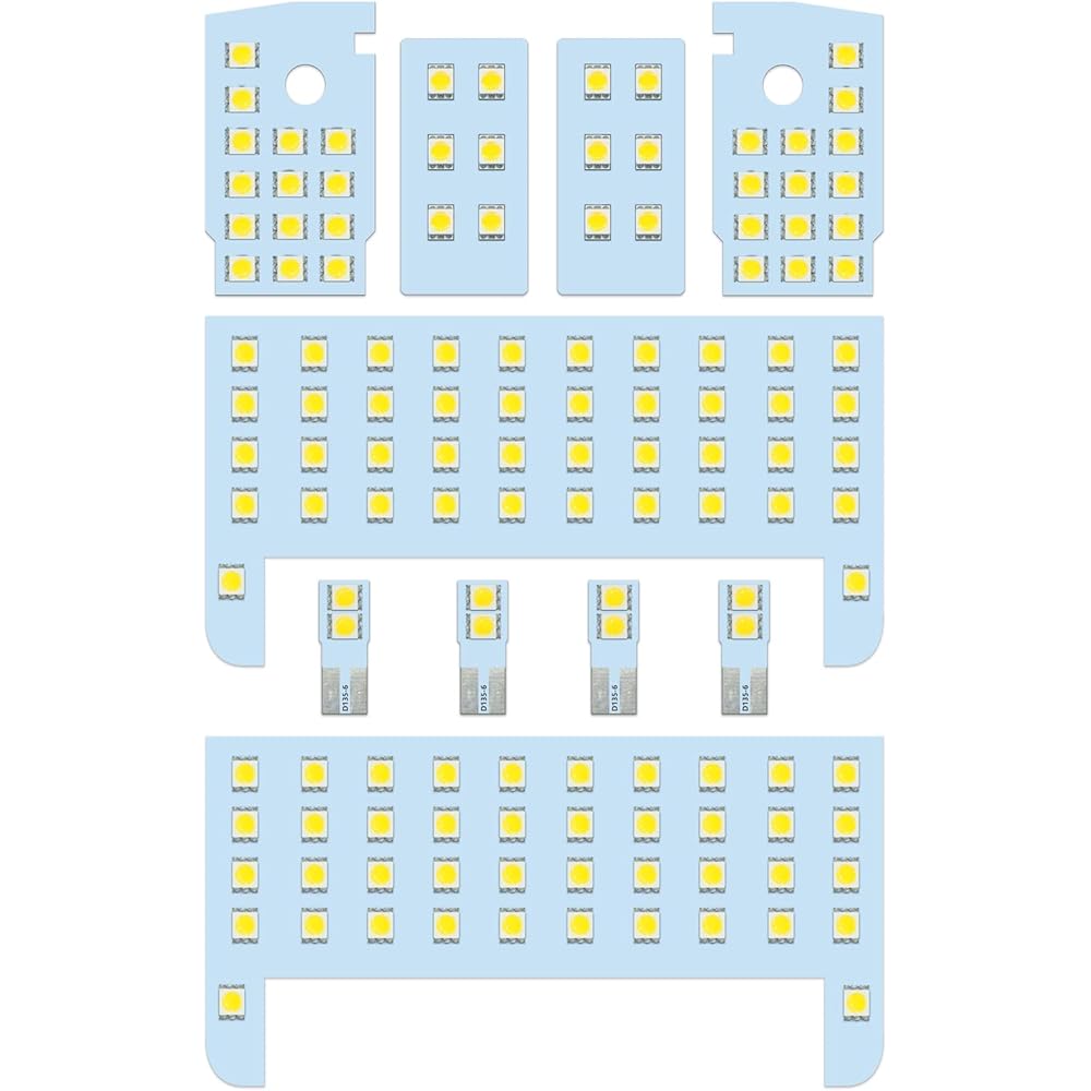 

ZXREEK LED Room Lamp for Land Cruiser Prado 150 Series TX Grade (7-seater/5-seater), Custom Design, 132 LEDs, 6000K White, Compatible with Land Cruise