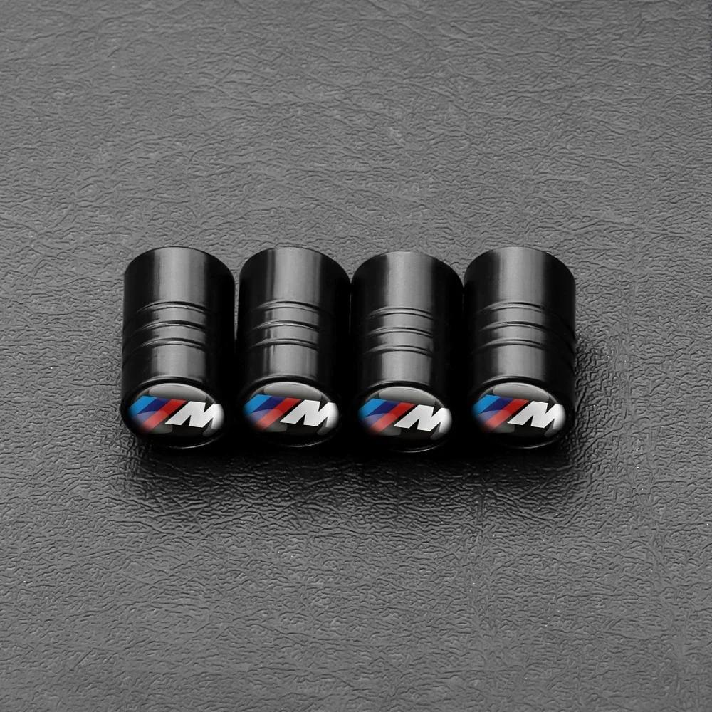 4p Automobile Hub Tire Valve Cap BMW M Logo Cover M3 M5 F10 F30 F20 E30 E34 E36 E39 E46 E91 X1 X2 X3 X5 Tire Inflating Valve Cap