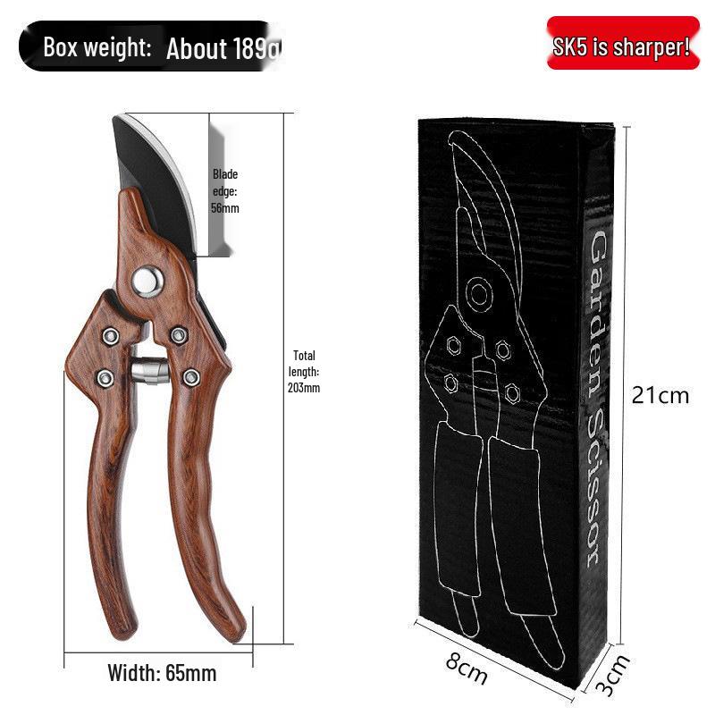 Heavy-Duty Stainless Steel Labor-Saving Pruning Shears for Garden and Bonsai, Multi-Functional Power Shears for Thick Branches