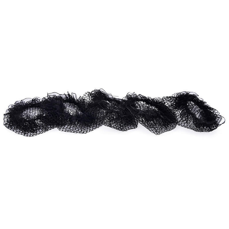Ladies Solid Plan Black Hair Bun Cover Snood Net Ballet Women Dance Skating