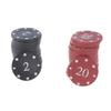 100Pcs Professional Plastic Poker Chip Teaching Coin Plastic Counting Counters Poker Chip Learning Counters Chip