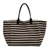 Canvas bag women's large-capacity tote bag bag 2025 new striped shoulder mommy tot