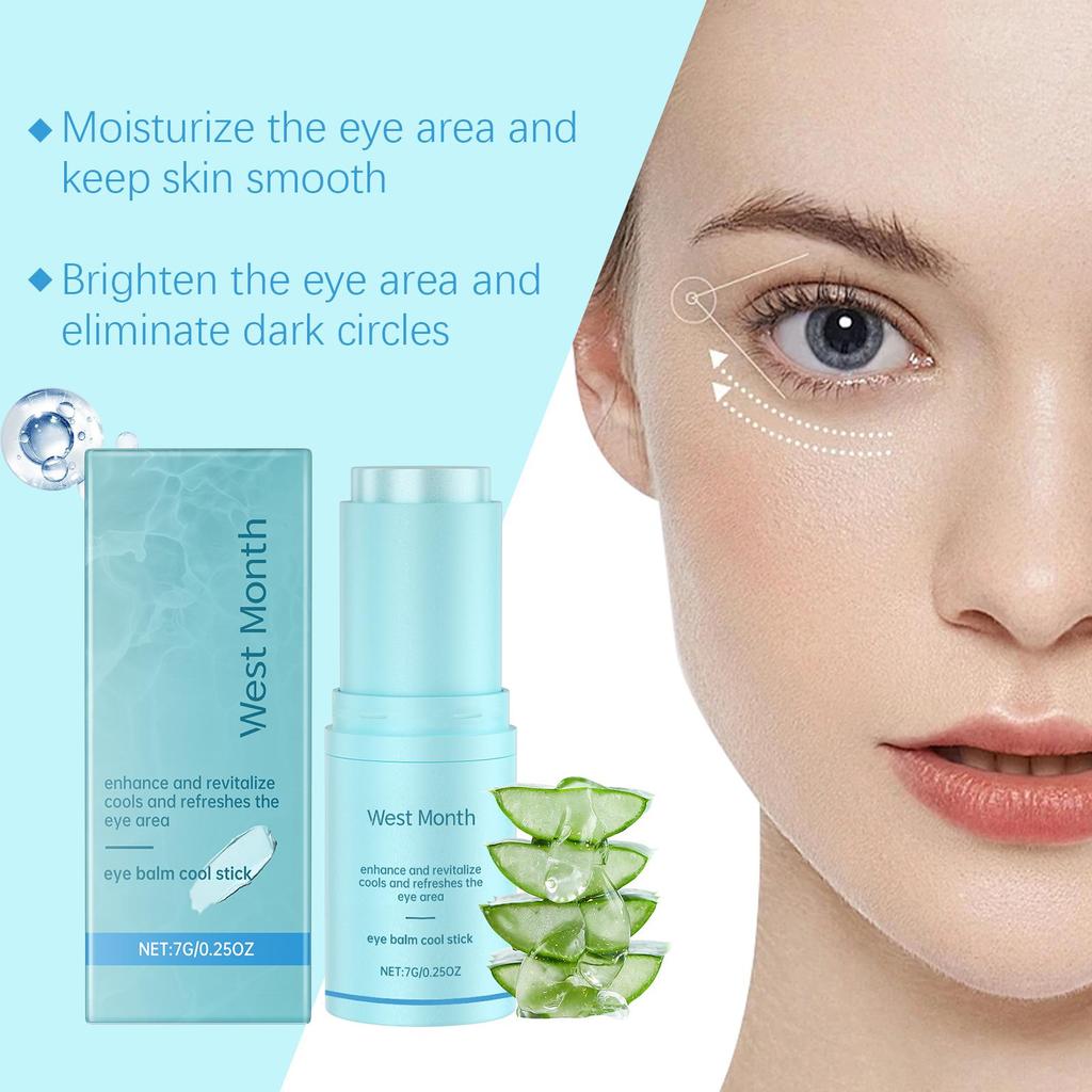 West&Month Eye Care Stick Gently Nourishes and Moisturizes Brightens the Eye Area Reduces Fine Lines and Dark Circles For Use Around the Eyes 7g