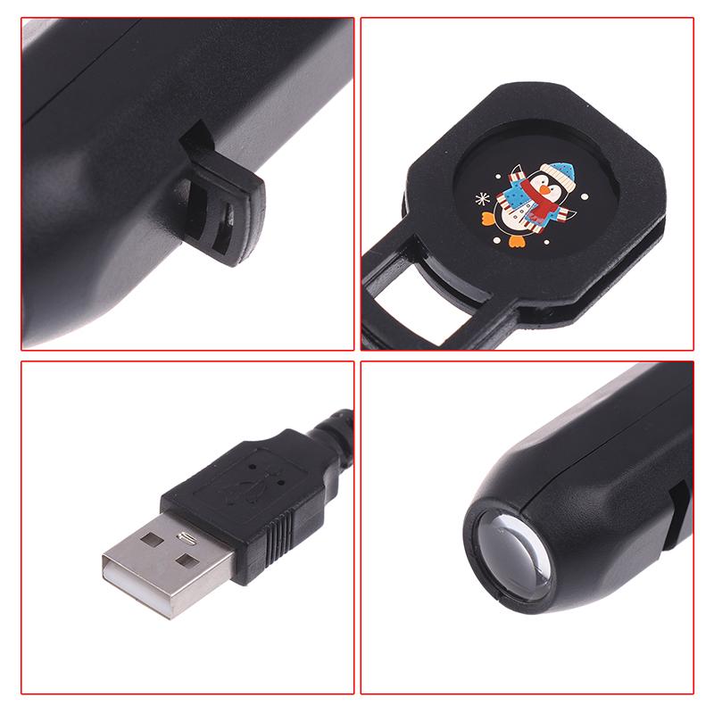 5V Projection Lights Christmas Lamp Usb Night Light Christmas Ambiance Skull Ghost Switchable Pattern Projection