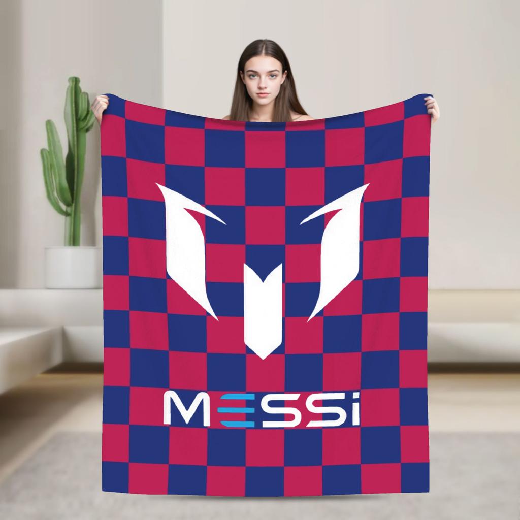 Argentina Number 10 Football Soccer Flannel Blanket Messied Awesome Throw Blanket for Home Hotel Sofa 150*125cm Bedspread
