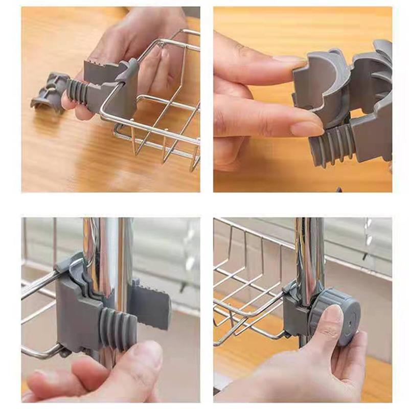 Faucet Rack Stainless Steel Kitchen Sink Storage Telescopic Drain Artifact Rack Sink Sink Rag Basket Home Organizer Towel Rack Storage Rack