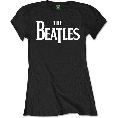 Beatles Drop T Logo Junior Top  Schwarz