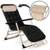 Foldable Garden Lounger With Cushion Sofotel Chillwell Set of 2 Black