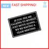 Metal Tin Sign Wall Decor Office Funny Novelty Art Retro Vintage Humorous Talking To Myself