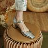 Fashion 2024 New Summer Sandals Cover Toe Sandals for Women Square Toe High Heel Sandals Gladiator Shoes Simplicity Ladies Shoes