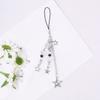 Set of 4 Cute Card Chain Mobile Phone Dangle Unique Keyring Stylish Phone Decorations Suitable for Various Occasion
