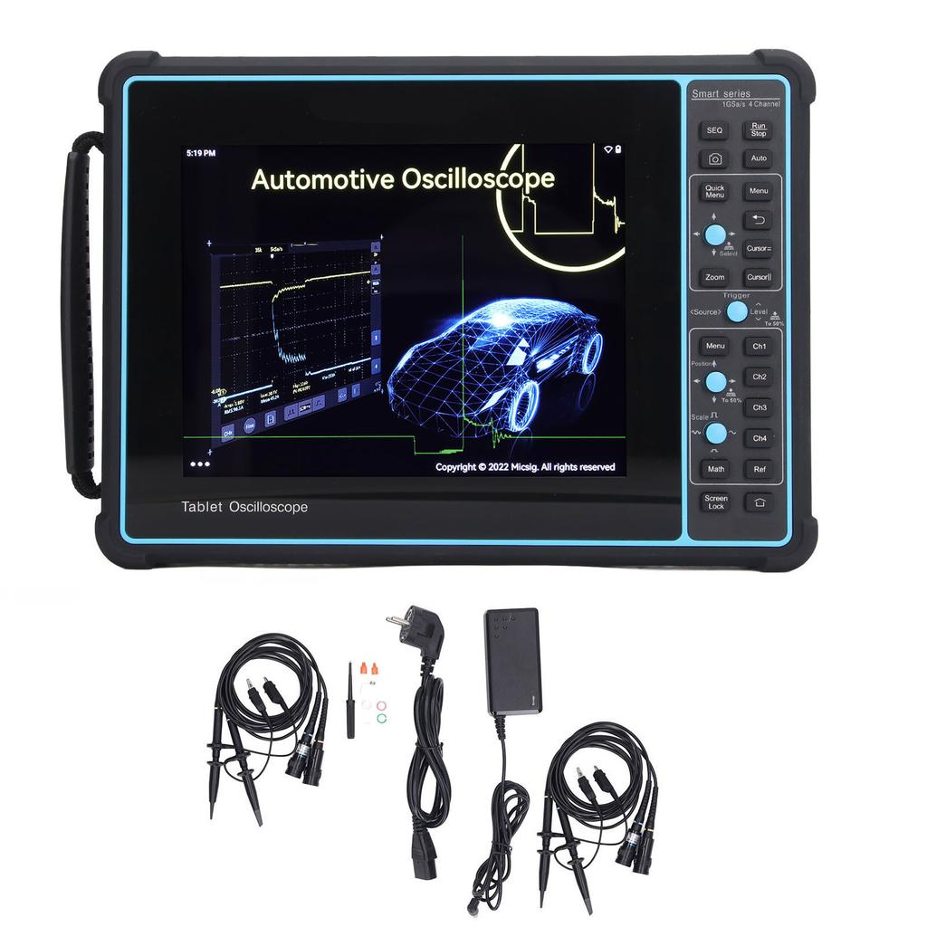 Tablet Oscilloscope 100MHz 4 Channel 70Mpts 1GSa s 8in LCD Touch Screen Digital Oscilloscope