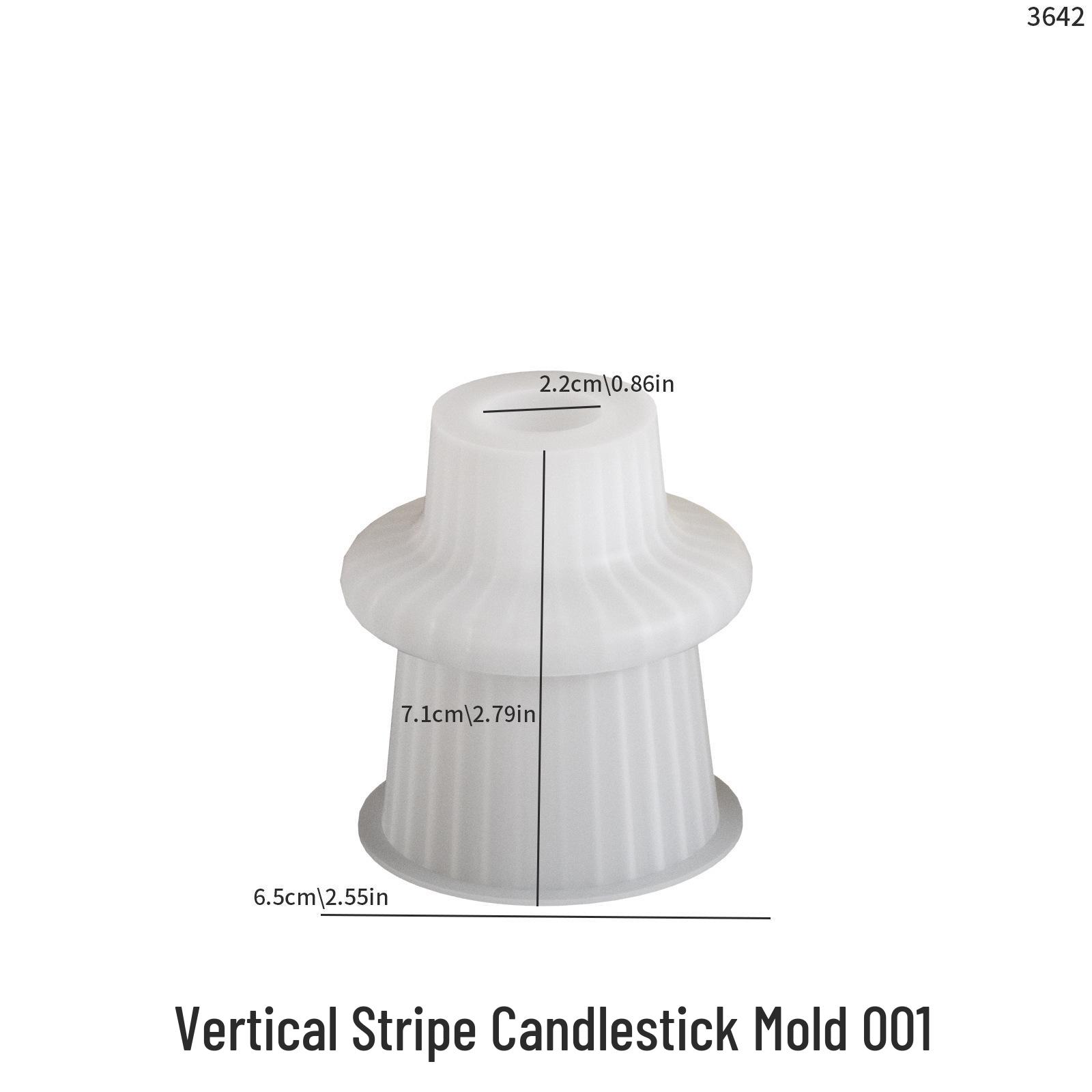 Скандинавский полосатый цилиндрический подсвечник Силиконовая форма для DIY ароматерапевтических свечей