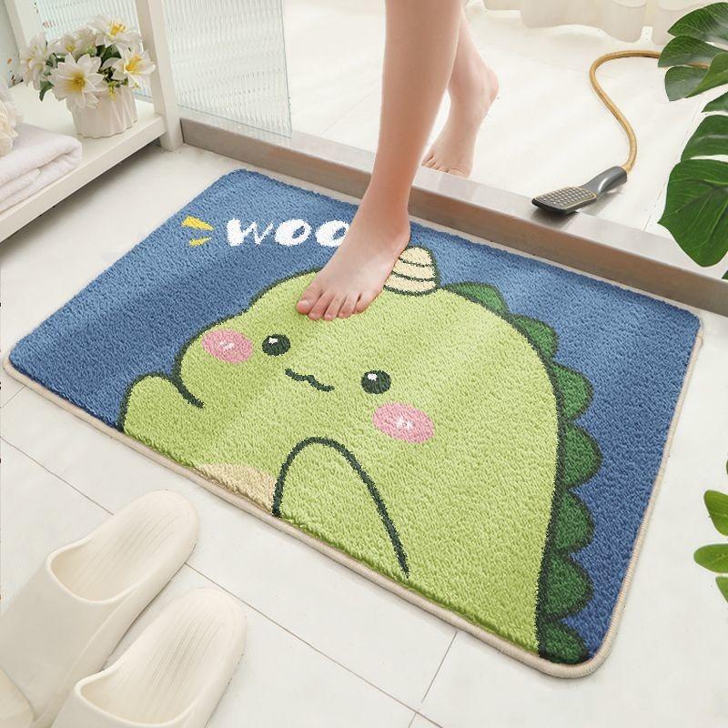 Badezimmer saugfähiger Teppich verdickt Imitatkashmir Schlafzimmer Badezimmer rutschfeste Fußmatte Badezimmer saugfähige Bodenmatte