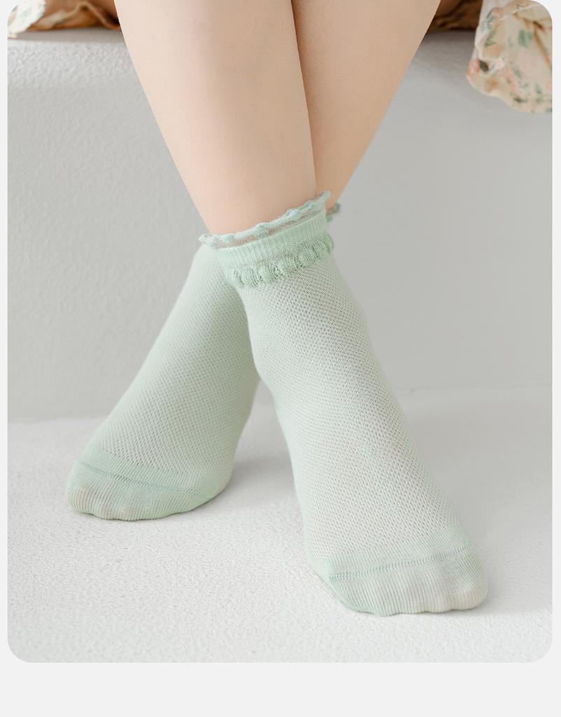 Girls' Summer Thin Cotton Socks