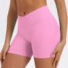 Womens Yoga Shorts With Nylon Fabric For Running And Fitness Activities